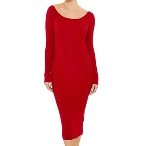 Forever 21 Rich Red Knit Dress